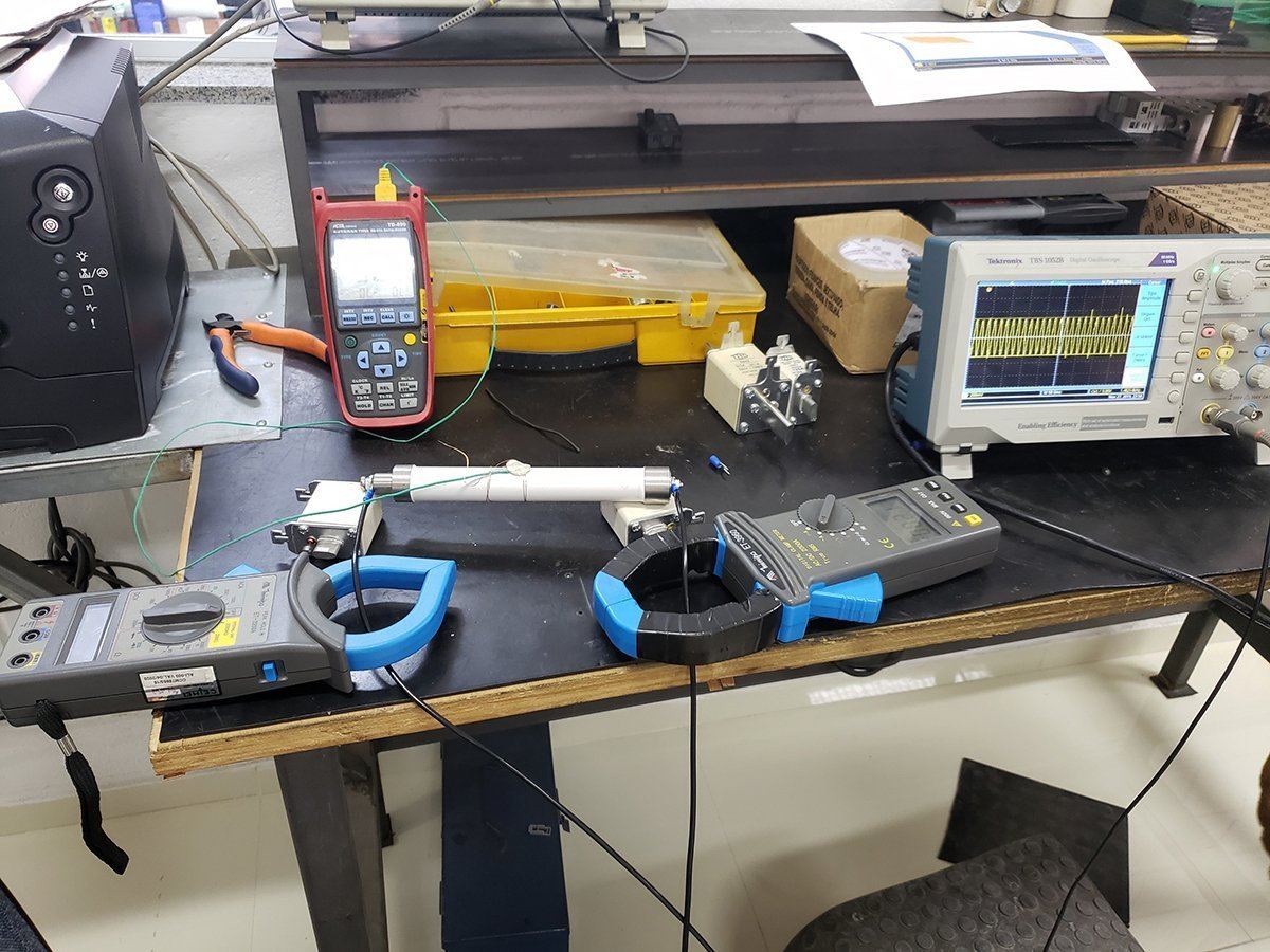Calipers, meters and a fuse under dimensional inspection